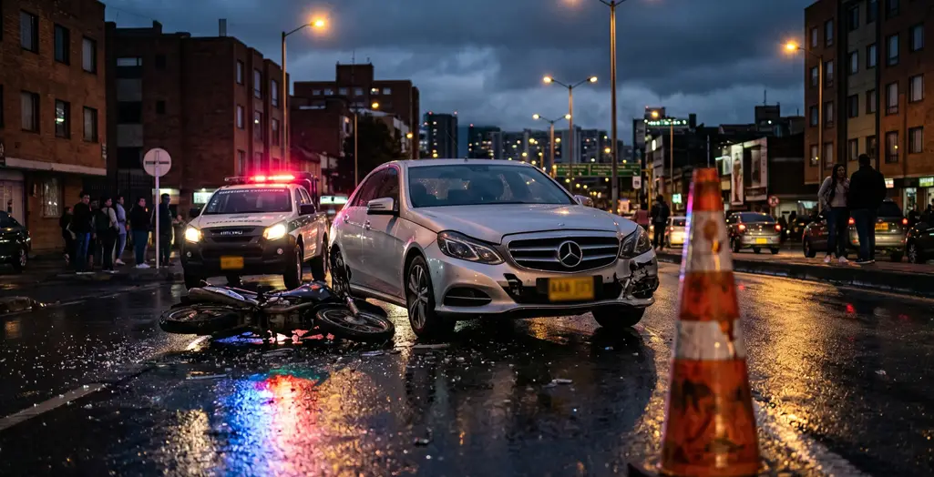 Foto de accidente de Tránsito.