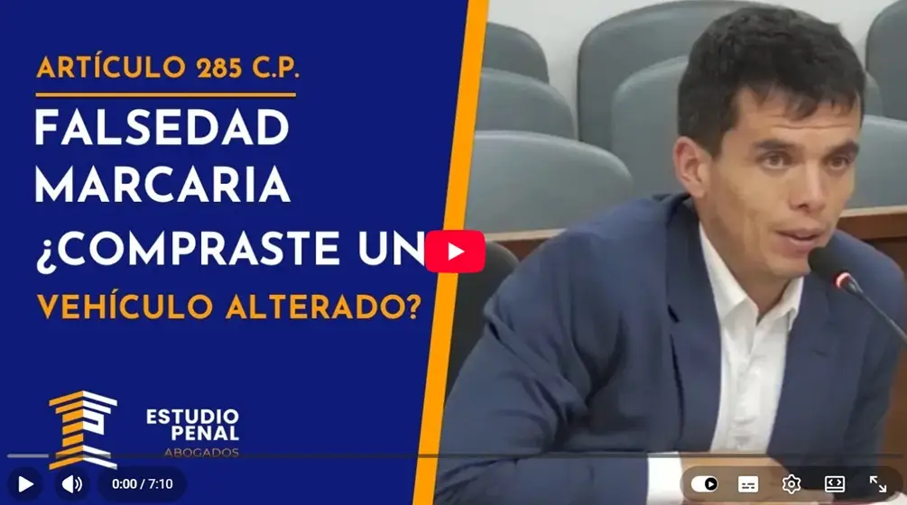 Video de Youtube Falsedad Marcaria