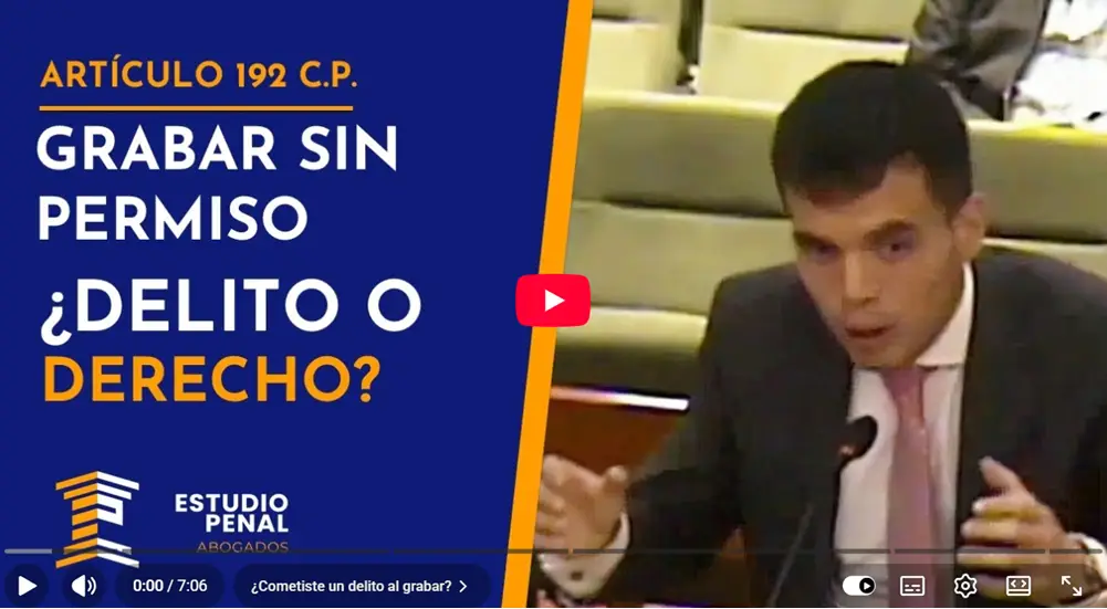 Es delito Grabar sin Consentimiento - Video