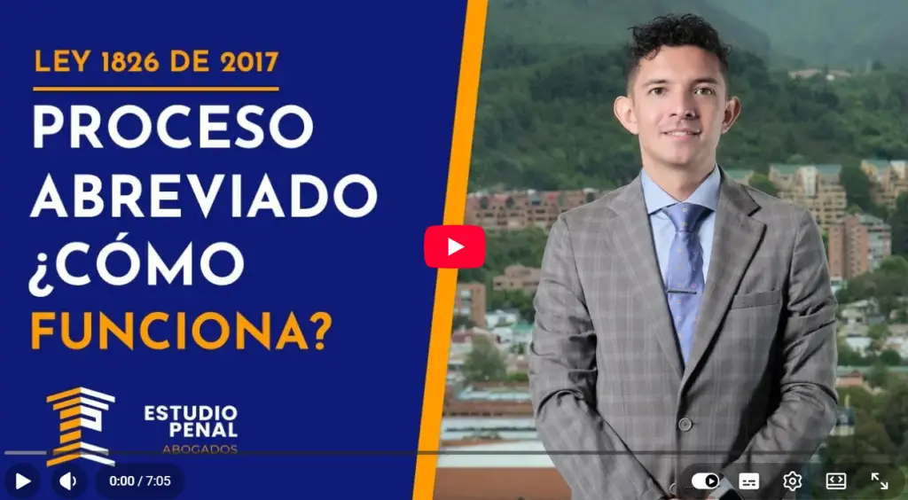 Video de Youtube. Luis González explica el proceso penal abreviado