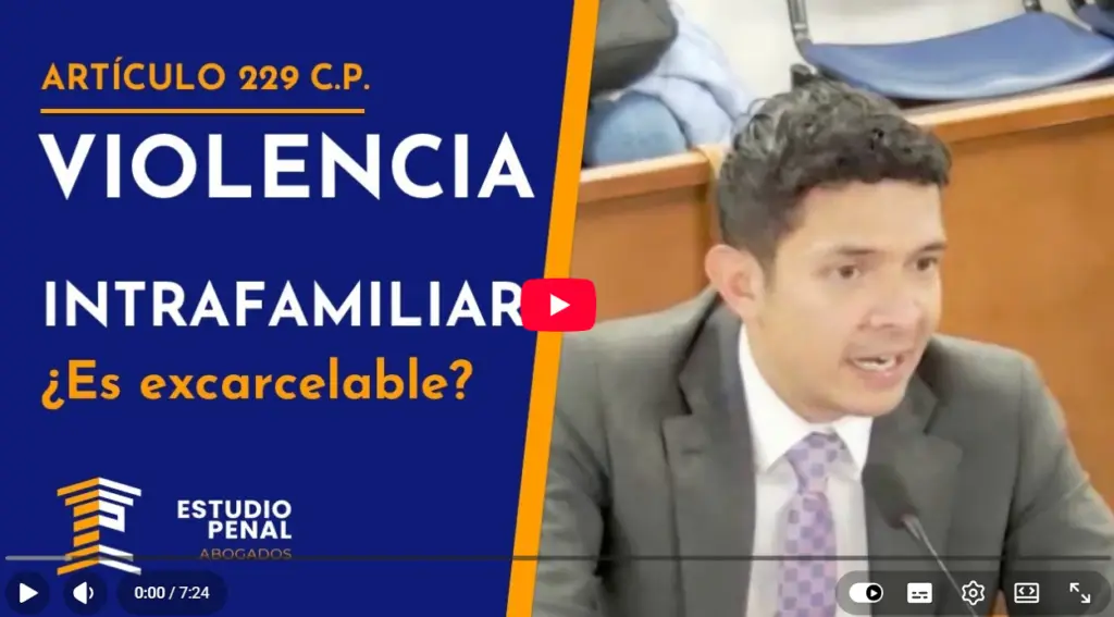 Violencia Intrafamiliar. Video de Youtube. Estudio Penal