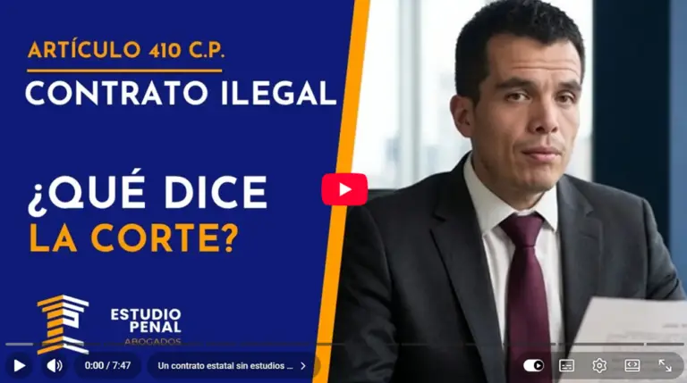 Video de Youtube Contrato sin el Cumplimiento de los Requisitos Legales. Artículo 410. Abogado Carlos Alarcón explica