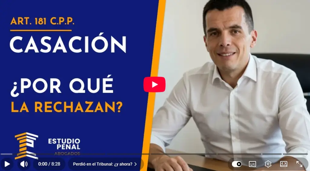 Recurso de Casación. Abogado Carlos Alarcón explica los fines y las causales en youtube