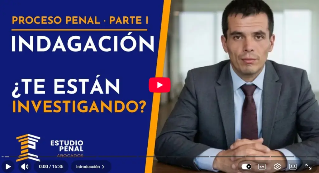 Abogado Carlos Alarcón explica toda la etapa de indagación en Youtube